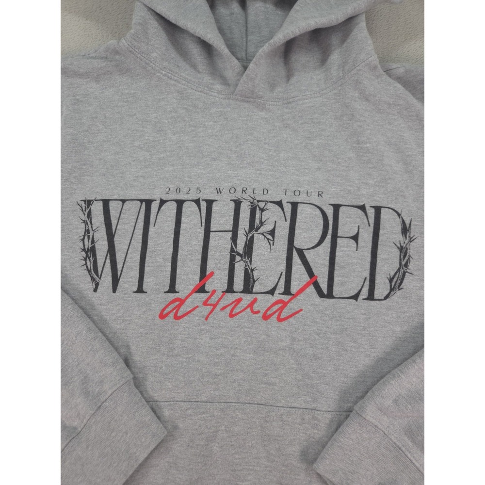 D4vd Withered 2025 World Tour Hoodie Size Large - Picture 3 of 6